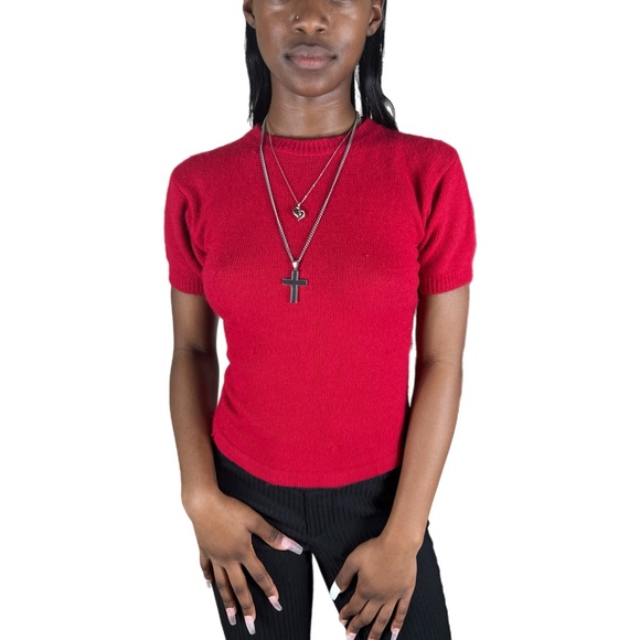 Y2K Rampage Angora Sweater Top - Picture 1 of 4